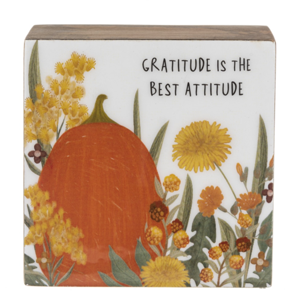 Ganz, Collectibles, Gifts, Autumn Message, Tabletop Blocks, 820402